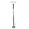 Torchiere Floor Lamp w/Glass Shade